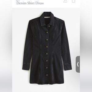 Denim shirt dress